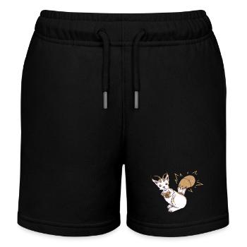 Ecuciole - Short de jogging enfant bio Stanley/Stella - noir - Devant