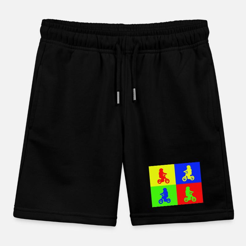 Biker Junior Pop Art Couleur Short de jogging enfant bio Stanley/Stella