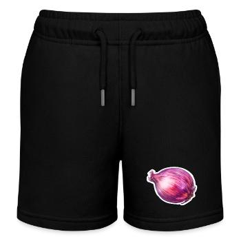Oignon rouge - Short de jogging enfant bio Stanley/Stella - noir - Devant