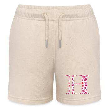Buchstabe h Küsse - Kinder Organic Joggingshorts Mini Bolter von Stanley/Stella - Natur - Vorne