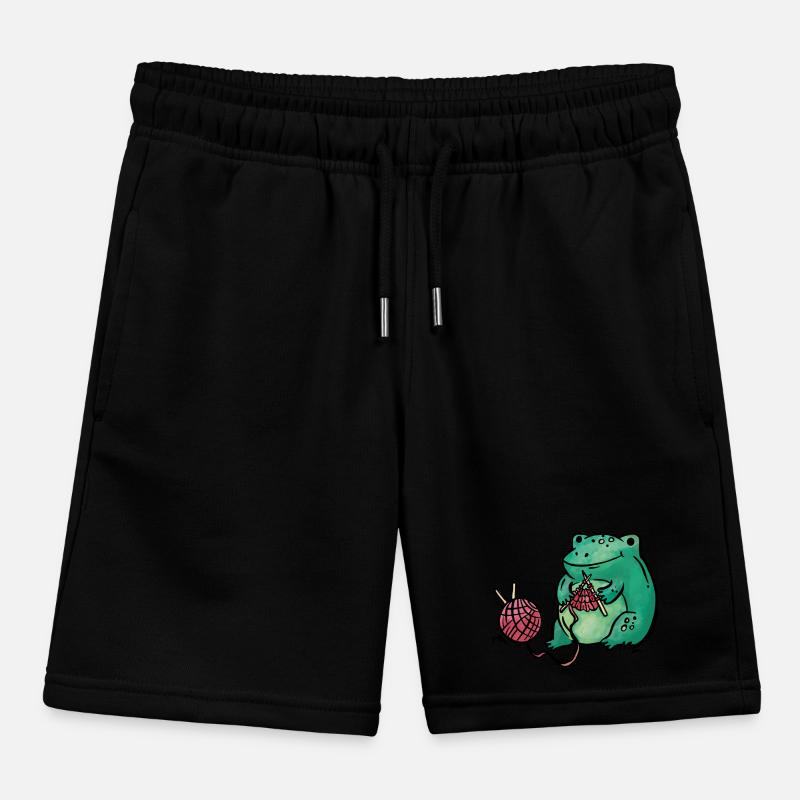 Frosch Stricken Handarbeit Kinder Organic Joggingshorts Mini Bolter von Stanley/Stella