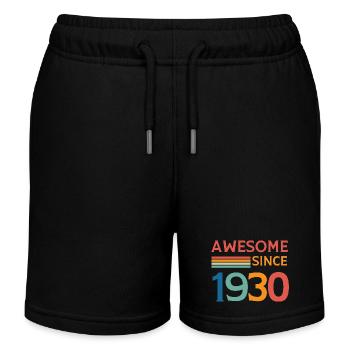 Awesome since 1930 - Kids Organic Sweat Shorts by Stanley/Stella - black - Front