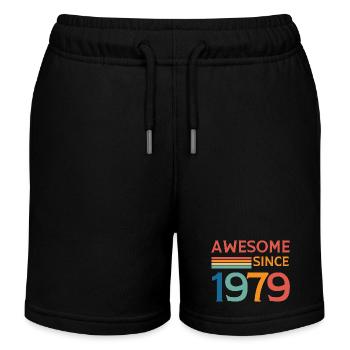 Awesome since 1979 - Short de jogging enfant bio Stanley/Stella - noir - Devant