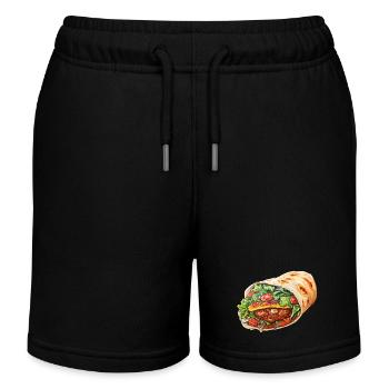 Rouleau de kebab - Short de jogging enfant bio Stanley/Stella - noir - Devant
