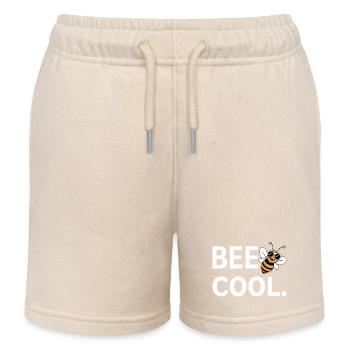 Bee: Funny saying for beekeepers, beekeepers - Kids Organic Sweat Shorts by Stanley/Stella - soft Ecru - Front