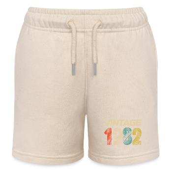 Vintage 1982 Retro - Bestseller - Kinder Organic Joggingshorts Mini Bolter von Stanley/Stella - Natur - Vorne