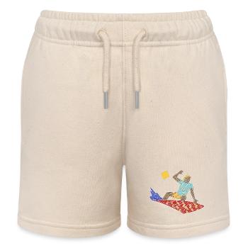 Surfer-Labyrinth - Kinder Organic Joggingshorts Mini Bolter von Stanley/Stella - Natur - Vorne