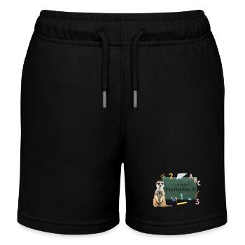 Erdmännchen Einschulung - Kinder Organic Joggingshorts Mini Bolter von Stanley/Stella - Schwarz - Vorne