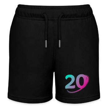 Nummer 20 mehrfarbig - Kinder Organic Joggingshorts Mini Bolter von Stanley/Stella - Schwarz - Vorne