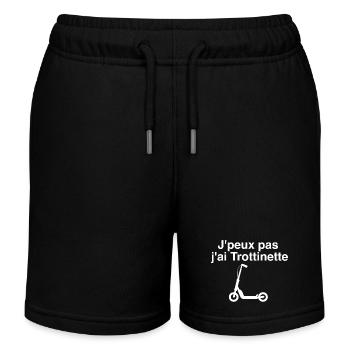 J peux pas j ai trottinette - Short de jogging enfant bio Stanley/Stella - noir - Devant
