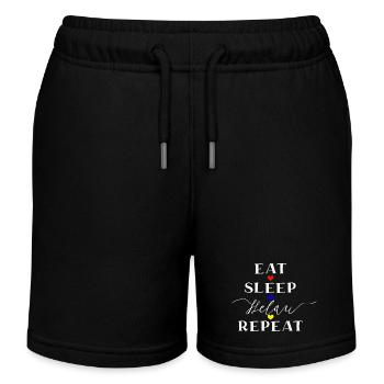 Helau, Fastnacht, Fassenacht, 5. Jahreszeit - Kinder Organic Joggingshorts Mini Bolter von Stanley/Stella - Schwarz - Vorne