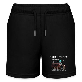 Wasserburg am Bodensee, Durchatmen, Deutschland - Kinder Organic Joggingshorts Mini Bolter von Stanley/Stella - Schwarz - Vorne