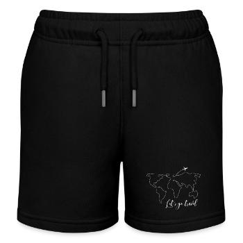 Laissez-vous aller voyage Voyage Aventure - Short de jogging enfant bio Stanley/Stella - noir - Devant