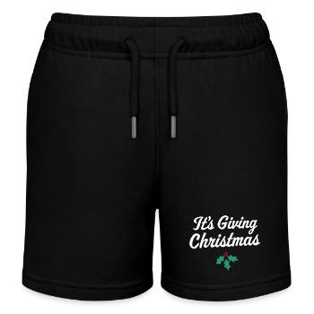 Es ist das Schenken von Weihnachten - Kinder Organic Joggingshorts Mini Bolter von Stanley/Stella - Schwarz - Vorne
