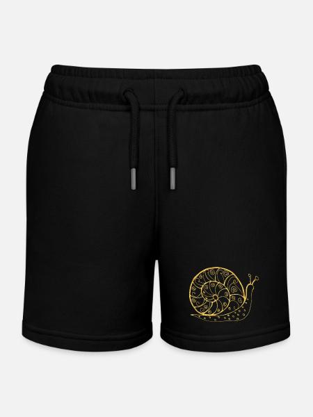 Escargot - Short de jogging enfant bio Stanley/Stella - noir