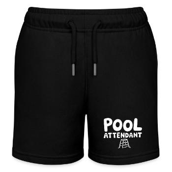 Profitez de l’ambiance de la piscine - Short de jogging enfant bio Stanley/Stella - noir - Devant