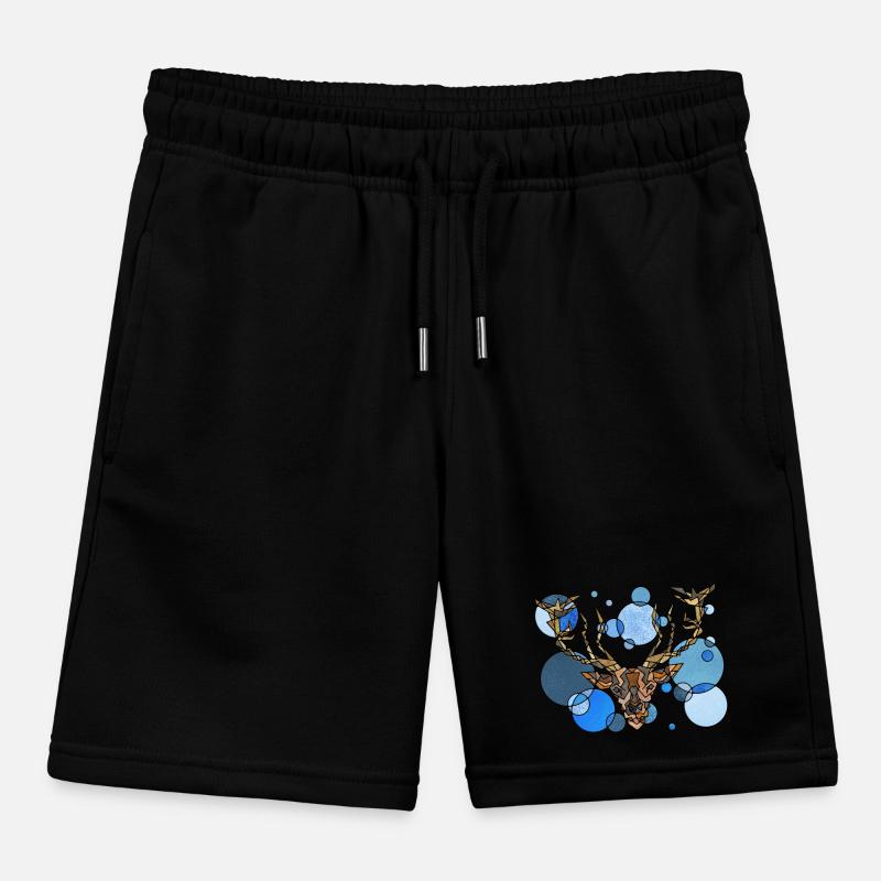 Hirsch Geometry Kids Organic Sweat Shorts by Stanley/Stella