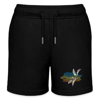 Libelle - Kinder Organic Joggingshorts Mini Bolter von Stanley/Stella - Schwarz - Vorne