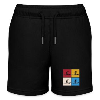 Stand Up Paddle SUP - Kids Organic Sweat Shorts by Stanley/Stella - black - Front