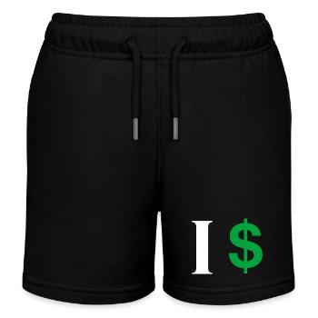 Buchstabe i Dollar - Kinder Organic Joggingshorts Mini Bolter von Stanley/Stella - Schwarz - Vorne