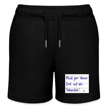 Aujourd’hui, je n’ai plus du tout l’impression d’être patriarcal - Short de jogging enfant bio Stanley/Stella - noir - Devant