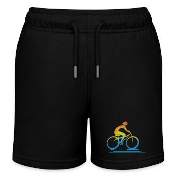 Cyclist - Kids Organic Sweat Shorts by Stanley/Stella - black - Front