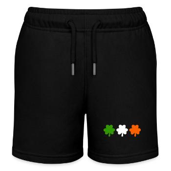 Drapeau de l’Irlande Trèfle - Short de jogging enfant bio Stanley/Stella - noir - Devant
