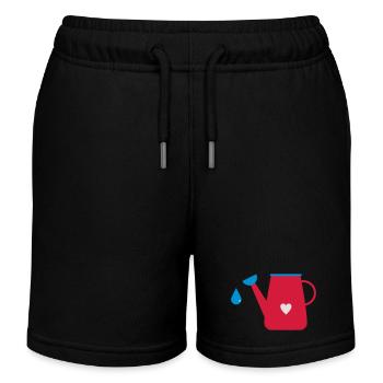giesskanne - Kids Organic Sweat Shorts by Stanley/Stella - black - Front