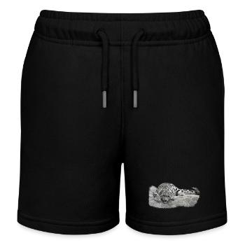 Cadeaux Big Cats Lovers, Snow Leopard Boy - Short de jogging enfant bio Stanley/Stella - noir - Devant