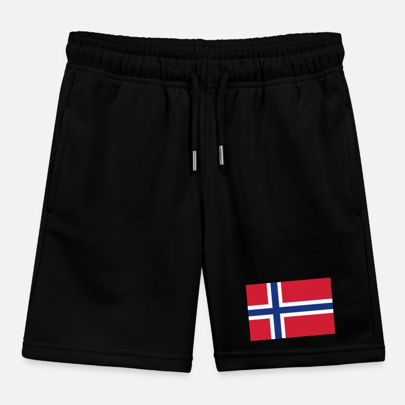 Norway Flag Kids Organic Sweat Shorts by Stanley/Stella