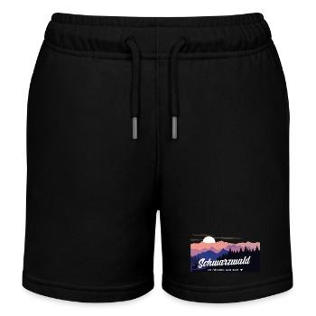 Schwarzwald - im Herzen Badisch - Kinder Organic Joggingshorts Mini Bolter von Stanley/Stella - Schwarz - Vorne