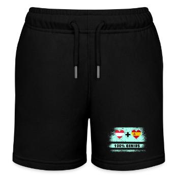 Autriche et Espagne 100 % Genial / Cadeau - Short de jogging enfant bio Stanley/Stella - noir - Devant