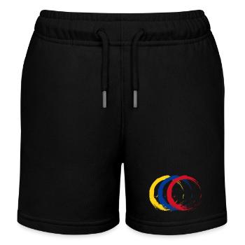 Flagge Kolumbien - Kinder Organic Joggingshorts Mini Bolter von Stanley/Stella - Schwarz - Vorne