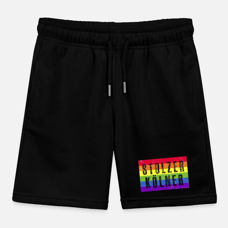 Stolzer Kölner - Regenbogenfahne Kinder Organic Joggingshorts Mini Bolter von Stanley/Stella