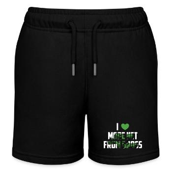 Mehr Netto vom Brutto - Kinder Organic Joggingshorts Mini Bolter von Stanley/Stella - Schwarz - Vorne