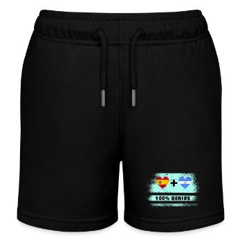 L’Espagne et le Salvador drapeaux 100 % géniaux - Short de jogging enfant bio Stanley/Stella - noir - Devant