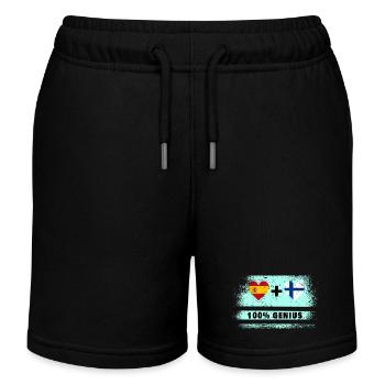 L’Espagne et la Finlande drasent 100% génie - Short de jogging enfant bio Stanley/Stella - noir - Devant