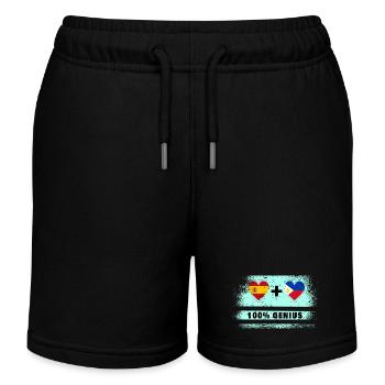L’Espagne et les Philippines draguent 100% génie - Short de jogging enfant bio Stanley/Stella - noir - Devant