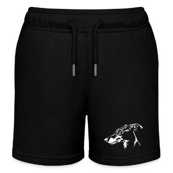 Greyhound Head "Black Edition" - Kids Organic Sweat Shorts by Stanley/Stella - black - Front