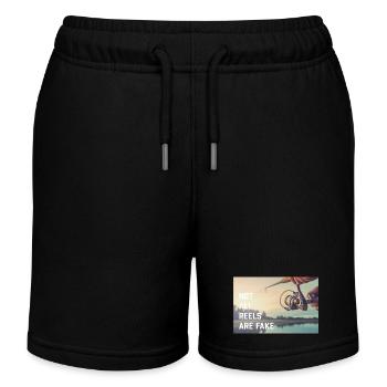 not all reels - Kinder Organic Joggingshorts Mini Bolter von Stanley/Stella - Schwarz - Vorne