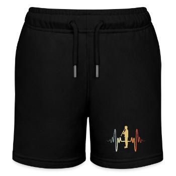 Vintage Klarinettist - Kinder Organic Joggingshorts Mini Bolter von Stanley/Stella - Schwarz - Vorne