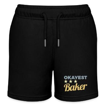 Average baker - Kids Organic Sweat Shorts by Stanley/Stella - black - Front