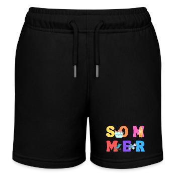 Été - Été - Amour d’été - Soleil - Short de jogging enfant bio Stanley/Stella - noir - Devant