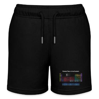 Periodic Table of the Elements - Kids Organic Sweat Shorts by Stanley/Stella - black - Front