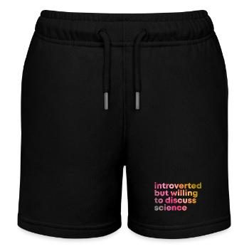 Science Science Science - Short de jogging enfant bio Stanley/Stella - noir - Devant