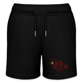 Un poisson-lanterne - Short de jogging enfant bio Stanley/Stella - noir - Devant