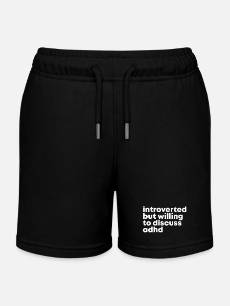 TDAH TDAH TDAH - Short de jogging enfant bio Stanley/Stella - noir