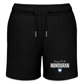 Proud Honduran, Made in Honduras - Kids Organic Sweat Shorts by Stanley/Stella - black - Front