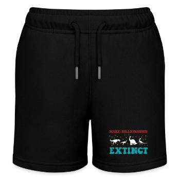 Milliardäre aussterben lassen - Kinder Organic Joggingshorts Mini Bolter von Stanley/Stella - Schwarz - Vorne