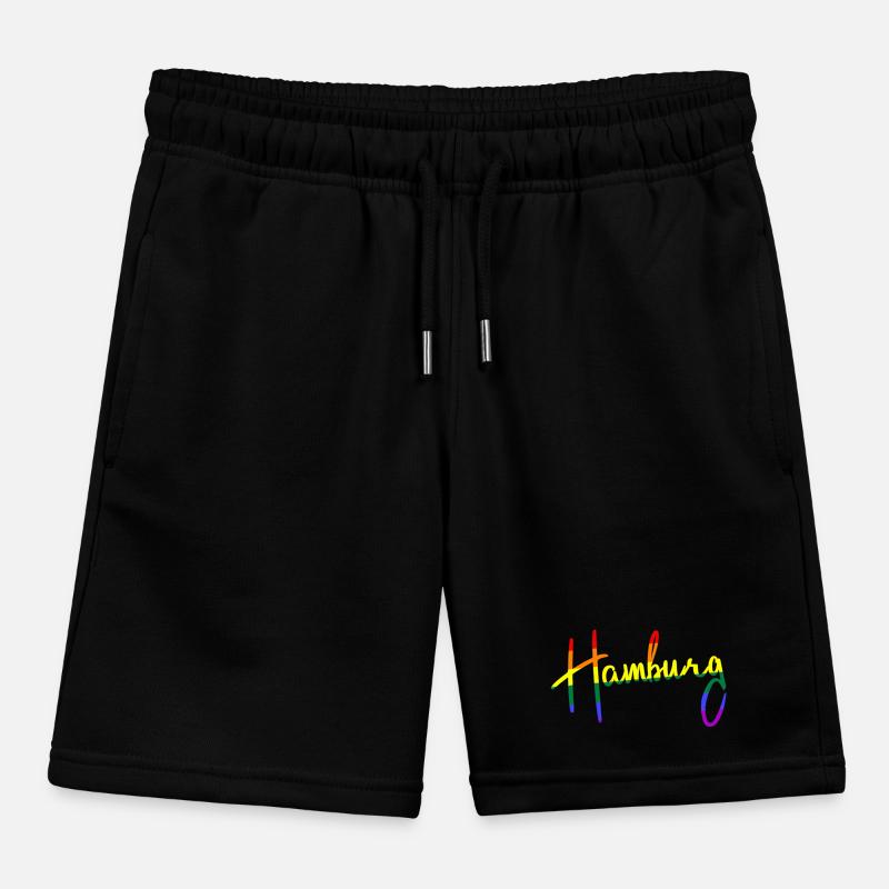 Hamburg - Regenbogen - Regenbogenfarben Kinder Organic Joggingshorts Mini Bolter von Stanley/Stella